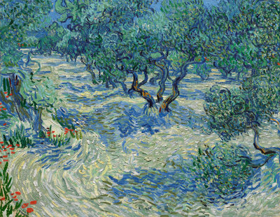 Vincent van Gogh, Olijfbomen, juni 1889. Collectie: The Nelson-Atkins Museum of Art, Kansas City, Missouri.
